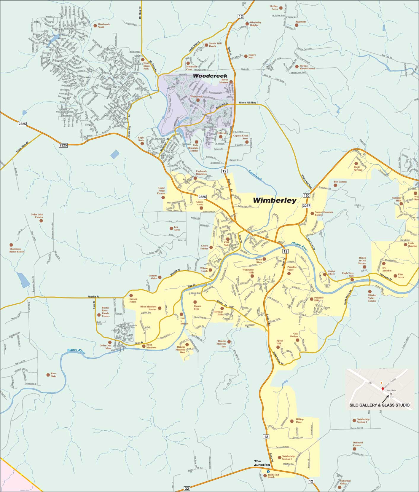 Wimberley Map Wimberley Valley Chamber of Commerce